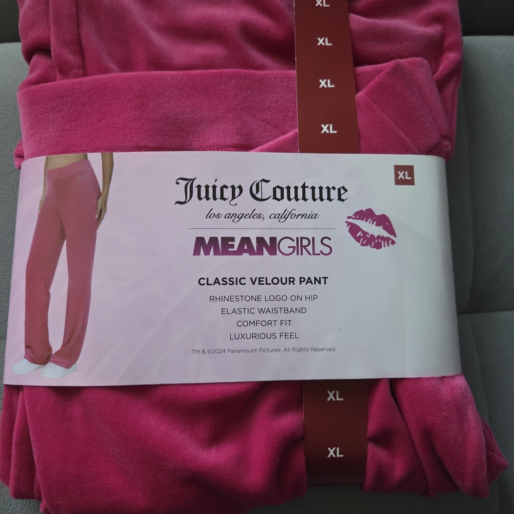 Juicy Couture Pink Velour Pants